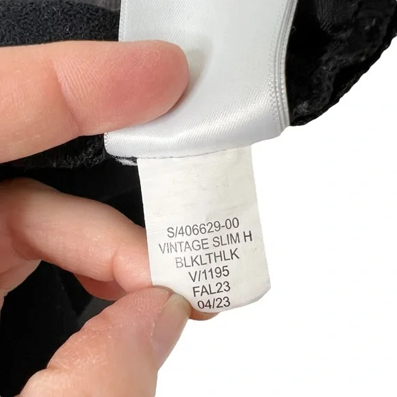 GAP Black Super Soft Faux Leather Vintage Slim High Rise Pants - Picture 13 of 16